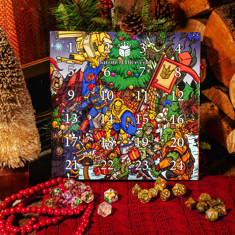 Baron of Dice: "Winter Rumble" 2024 Advent Calendar Dice & Gaming Accessories Baron of Dice
