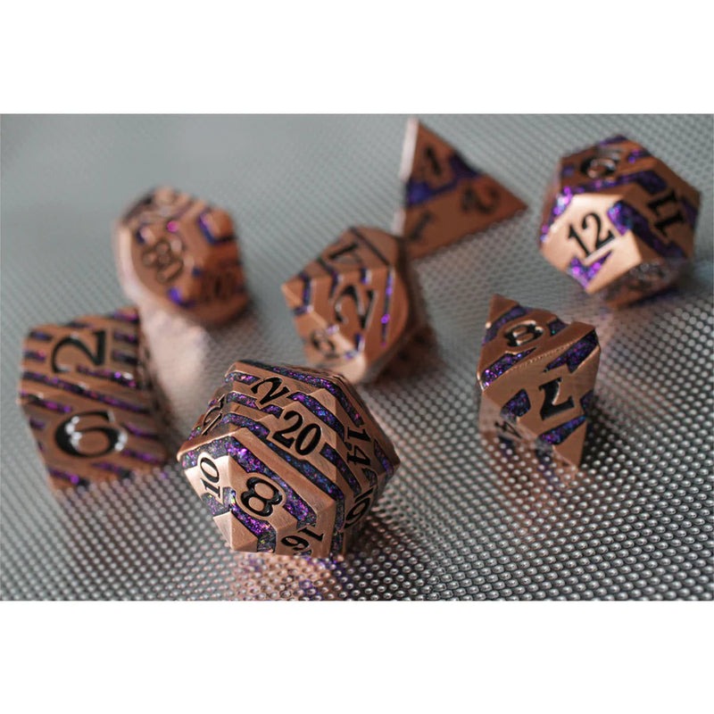 Forged Gaming: Metal 7-Die Set - "Alchemist Joy" Dice & Gaming Accessories Forged Gaming
