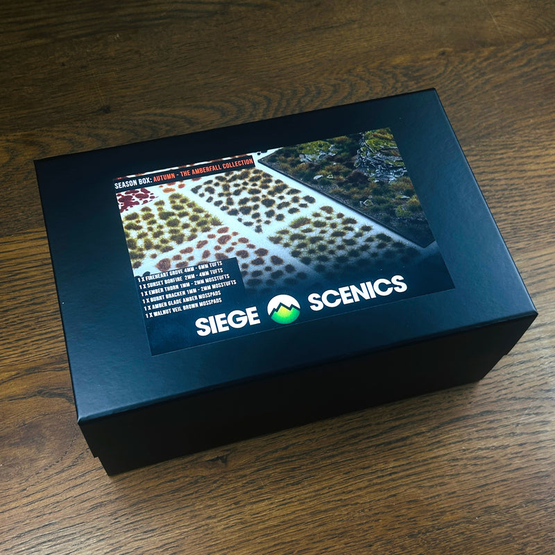 Siege Scenics: The Amberfall Collection Box - Autumn Basing Materials Siege Scenics