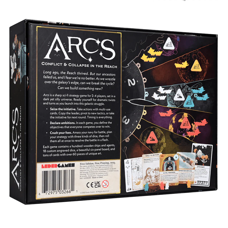Arcs: Conflict and Collapse in the Reach Board Games Leder Games