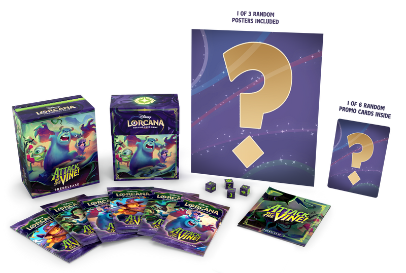 Disney Lorcana: Attack of the Vine Prerelease Kit (Limit 1) Lorcana Sealed Taps Games