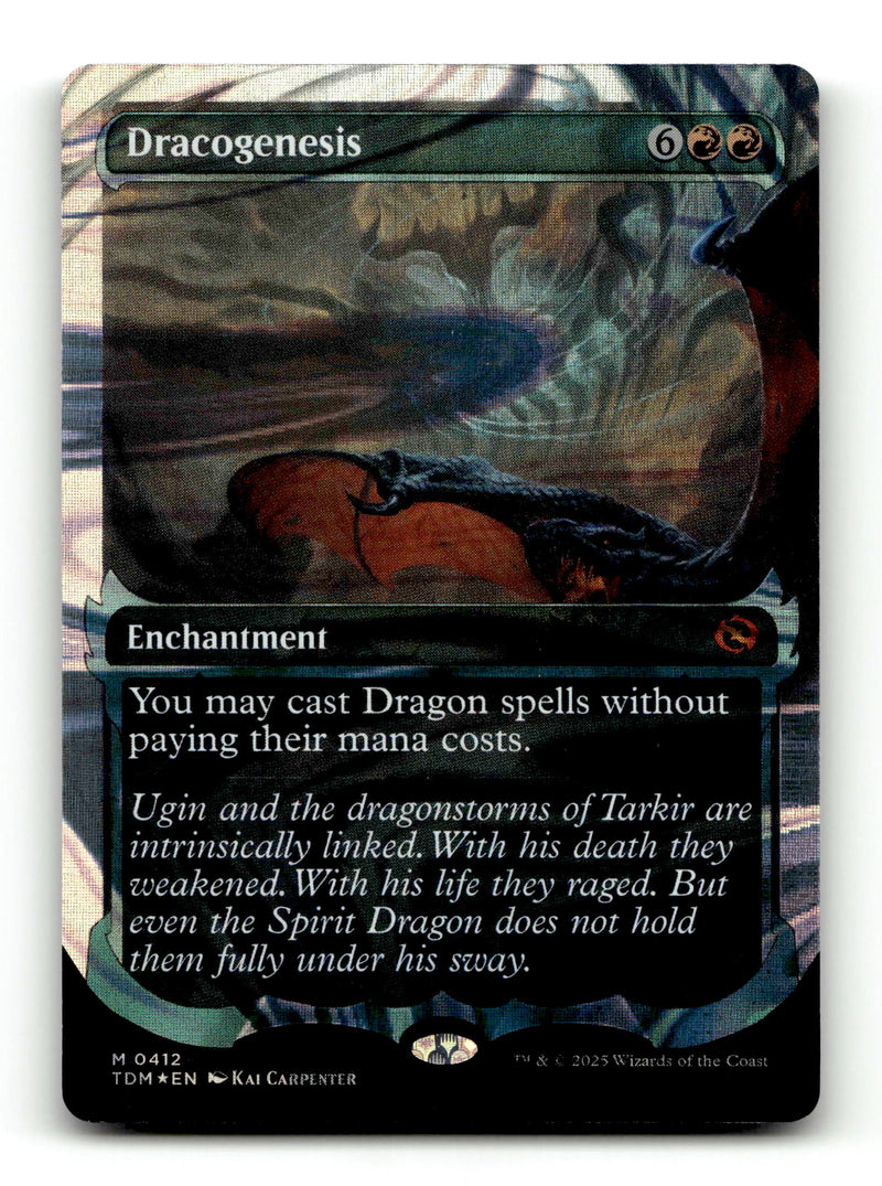 Dracogenesis (0412) (Showcase) (Halo Foil) (TDM-412) [Tarkir: Dragonstorm] - Scan (BT-003) High End MTG Single Wizards of the Coast