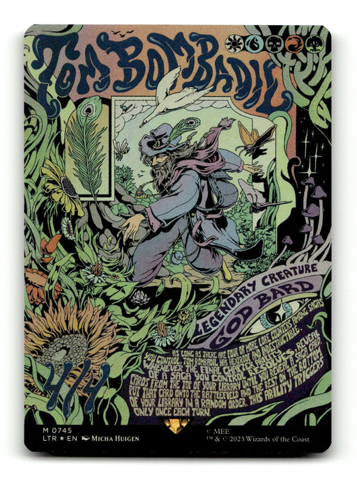 Tom Bombadil (Borderless Poster) [The Lord of the Rings: Tales of Middle-Earth] Foil - Scan (BT-005) High End MTG Single Magic: The Gathering