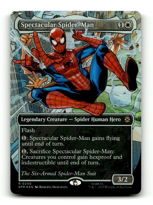 Spectacular Spider-Man (240) (SPM-240) [Marvel's Spider-Man] Foil - Scan (BT-007) High End MTG Single Wizards of the Coast