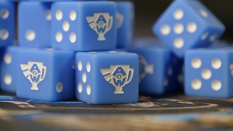 Baron of Dice: "Art of War Official Dice - Matte Blue" 25x16mm Square Corner Dice Dice & Gaming Accessories Baron of Dice