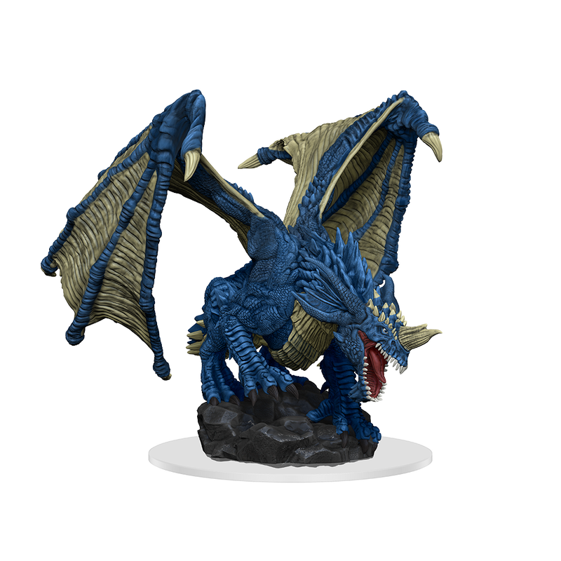 D&D Nolzur's Marvelous Miniatures: W15 Young Blue Dragon Unpainted Miniatures WizKids