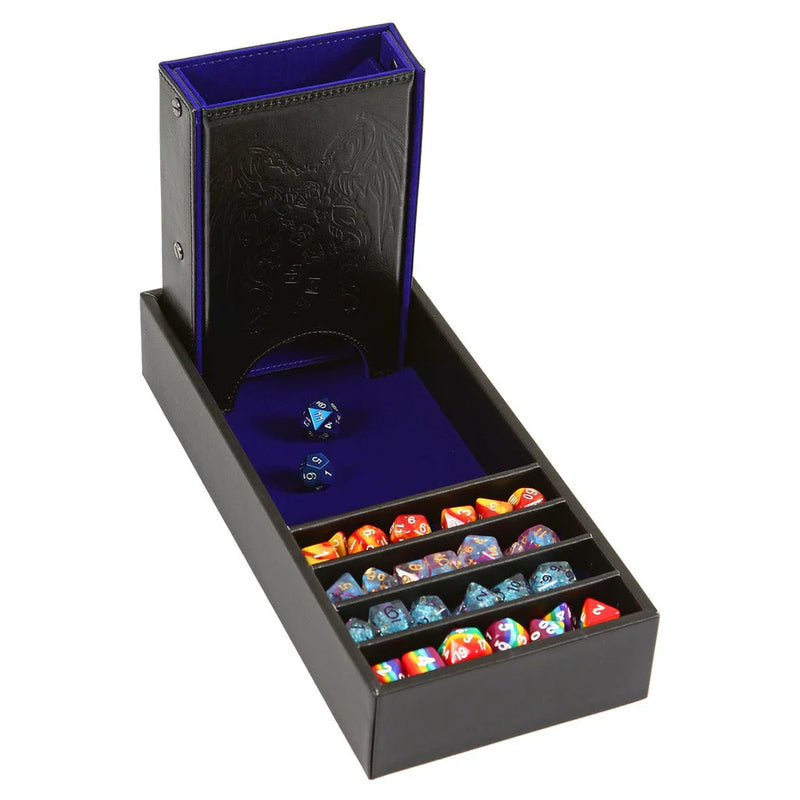 Forged Gaming: Citadel Dice Tower and Dice Tray (Blue) Dice & Gaming Accessories Forged Gaming
