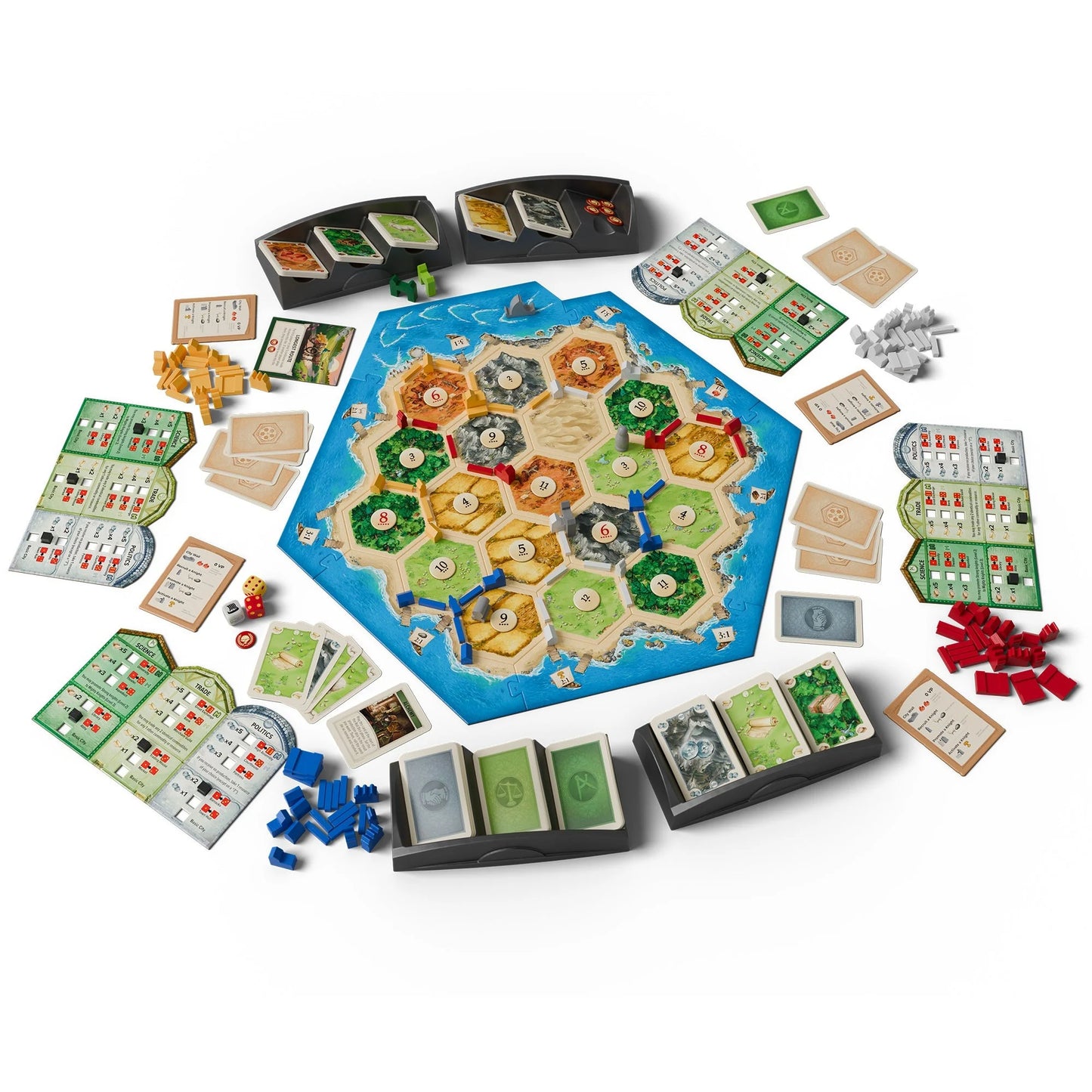 Catan 6th Edition (2025): Cities & Knights Expansion Board Games Catan Studios