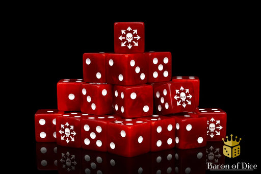 Baron of Dice: "Chaos Skull" 25x16mm Square Corner Dice Dice & Gaming Accessories Baron of Dice
