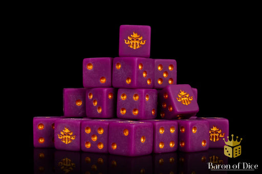 Baron of Dice: "Demonic Forges" 25x12mm Square Corner Dice Dice & Gaming Accessories Baron of Dice