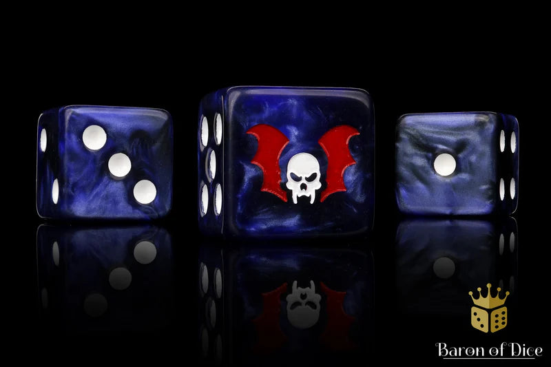 Baron of Dice: "Claws of Midnight" 25x16mm Square Corner Dice Dice & Gaming Accessories Baron of Dice