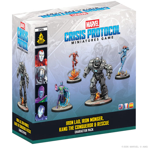 Marvel Crisis Protocol: Iron Lad, Iron Monger, Kang the Conqueror & Rescue (Release: March 6 2026) Marvel Crisis Protocol Atomic Mass Games