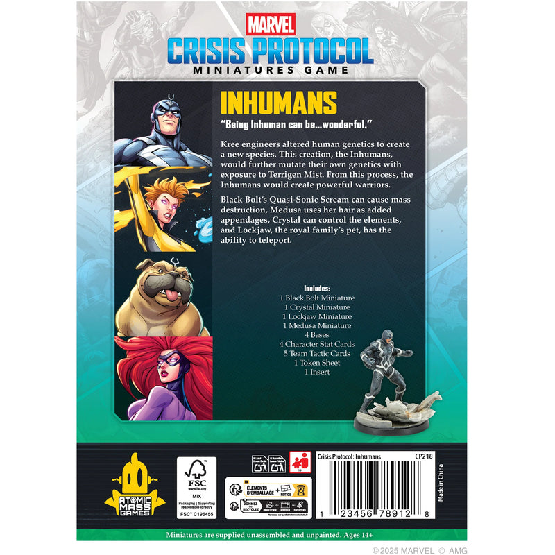 Marvel Crisis Protocol: Inhumans Affiliation Pack Marvel Crisis Protocol Atomic Mass Games