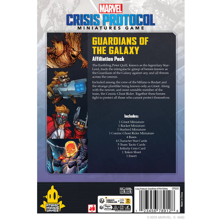 Marvel Crisis Protocol: Guardians of the Galaxy Affiliation Pack Marvel Crisis Protocol Atomic Mass Games