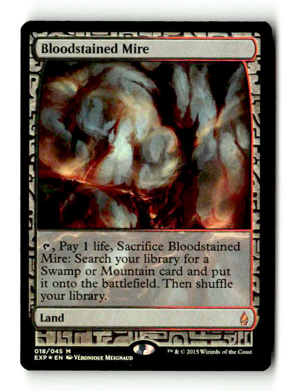 Bloodstained Mire (EXP-018) [Zendikar Expeditions] Foil - Scan (CW-009)