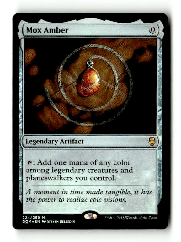 Mox Amber (DOM-224) [Dominaria] Foil - Scan (CW-014)