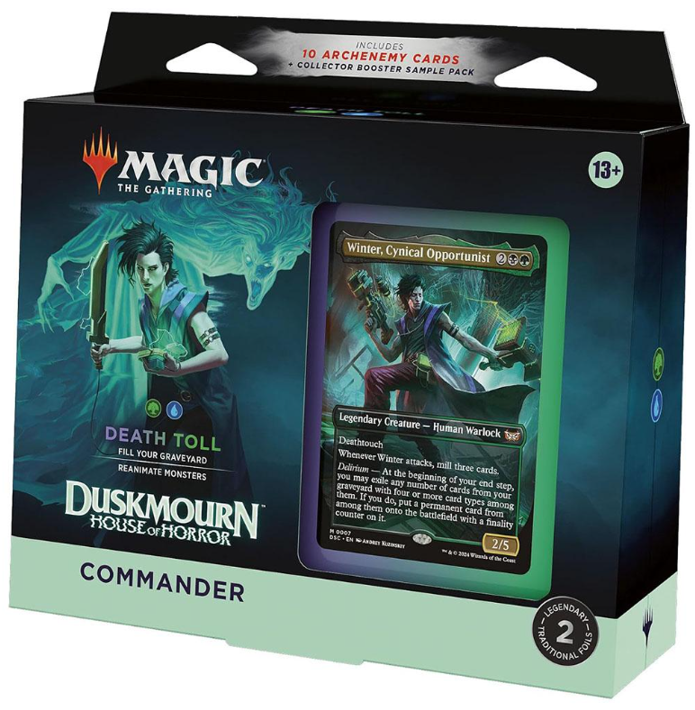 MTG Duskmourn: House of Horror - Death Toll Commander Deck MTG Sealed Magic: The Gathering