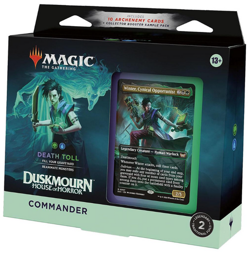 MTG Duskmourn: House of Horror - Death Toll Commander Deck MTG Sealed Magic: The Gathering
