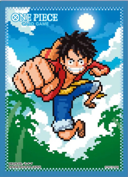 One Piece 70ct Card Sleeves - Pixel Monkey D. Luffy (Assortment 8) Card Supplies & Accesories Bandai