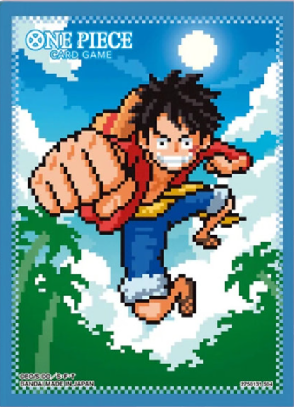 One Piece Card Sleeves - Pixel Monkey D. Luffy 70Ct (Set 8) Card Sleeves Bandai