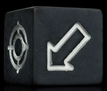 Baron of Dice: "Matte Black" D6 Scatter Die Square Corner 16mm Dice & Gaming Accessories Baron of Dice