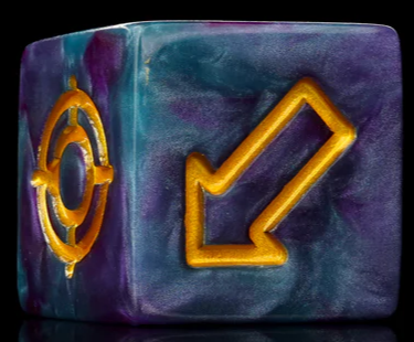 Baron of Dice: "Infinity" D6 Scatter Die Square Corner 16mm Dice & Gaming Accessories Baron of Dice