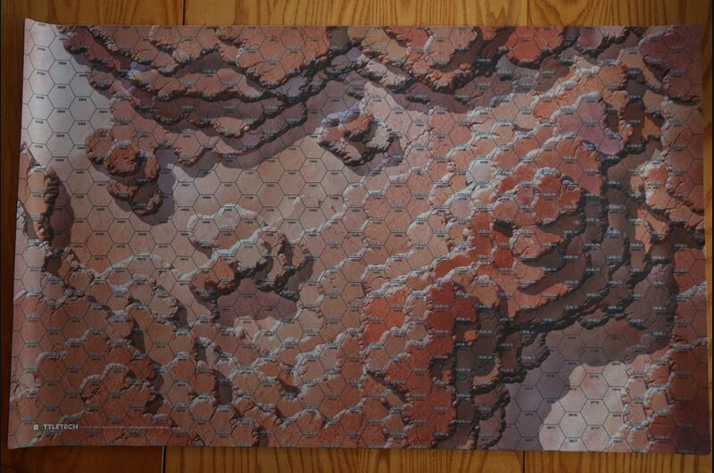 BattleTech: Legendary Battles BattleMat - Twycross Plain of Curtains & Great Gash Gaming Mat Catalyst Game Labs