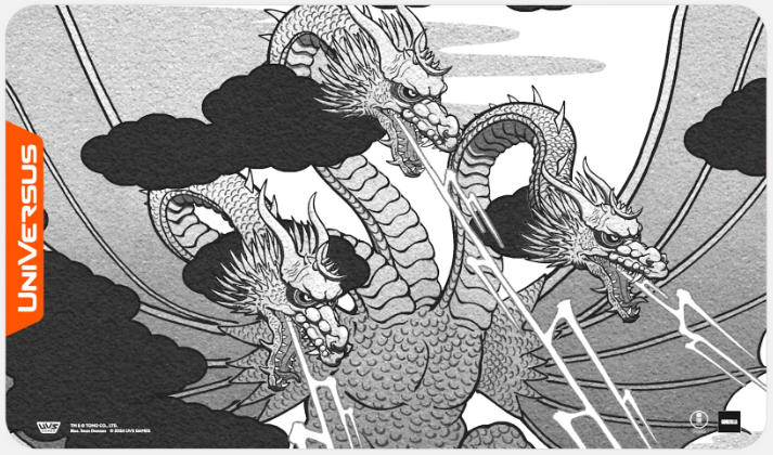 UniVersus: Playmat "King Ghidora Minus Color" Godzilla Card Supplies & Accesories UniVersus