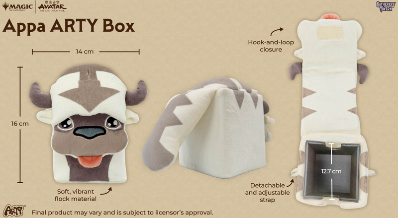 Gatherer's Tavern: ARTY Series Deck Box 100+ - "Appa" Avatar: The Last Airbender Deck Boxes & Storage Gatherer's Tavern