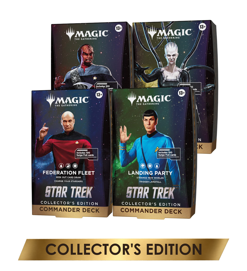 MTG Star Trek - Set of 4 Commander Decks (Collector's Edition) (Release Date: November 6) MTG Sealed Magic: The Gathering
