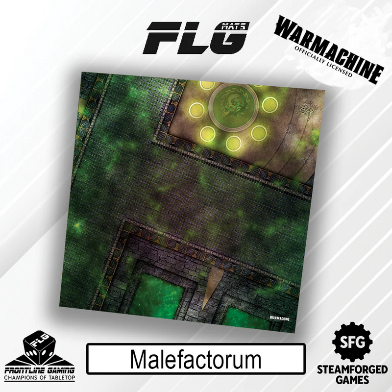 Frontline Gaming: Warmachine Mats - Malefactorum 4'x4' Gaming Mat FLG