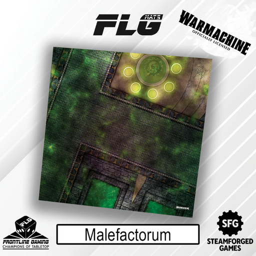 Frontline Gaming: Warmachine Mats - Malefactorum 4'x4' Gaming Mat FLG