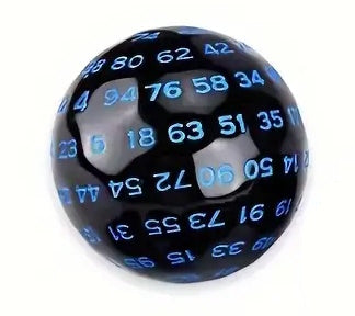 Seriously Good Dice: Odds & Gyroids D100 "Blue on Black" Dice & Gaming Accessories Taps Imports