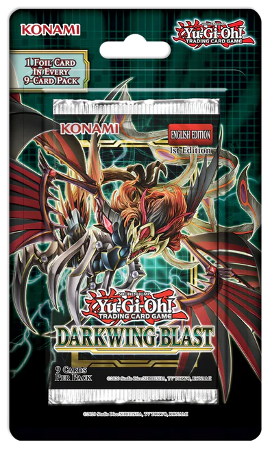 Yu-Gi-Oh! Darkwing Blast Booster Pack Blister (1st Edition) Yugioh Sealed Yu-Gi-Oh!   