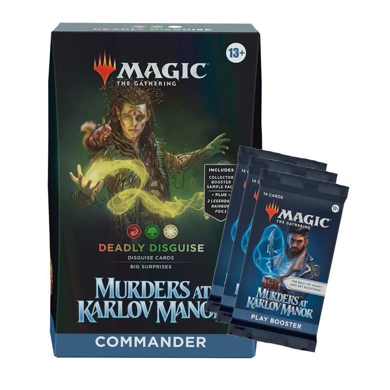 MTG Murders at Karlov Manor - Commander Deck (Deadly Disguise) + 3 Play Booster Packs