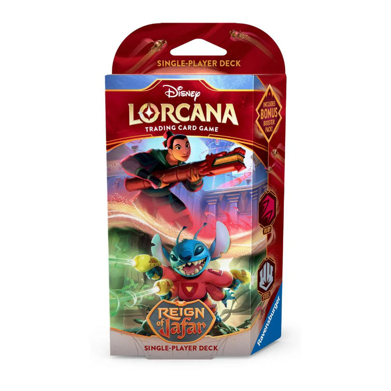 Disney Lorcana: Reign of Jafar - Starter Deck (Ruby/Steel) Lorcana Sealed Ravensburger