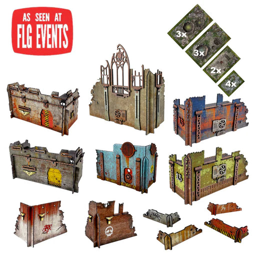 FLG Full Color Terrain: District 13 Matched Play Set Terrain FLG