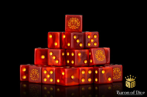 Baron of Dice: "Daughters of Medusa" 25x16mm Square Corner Dice Dice & Gaming Accessories Baron of Dice