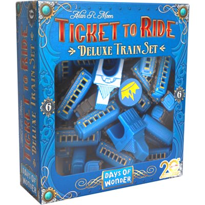 Ticket to Ride: 20th Anniversary Deluxe Train Set - Blue Board Games Days of Wonder   