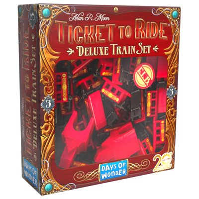 Ticket to Ride: 20th Anniversary Deluxe Train Set - Red Board Games Days of Wonder   