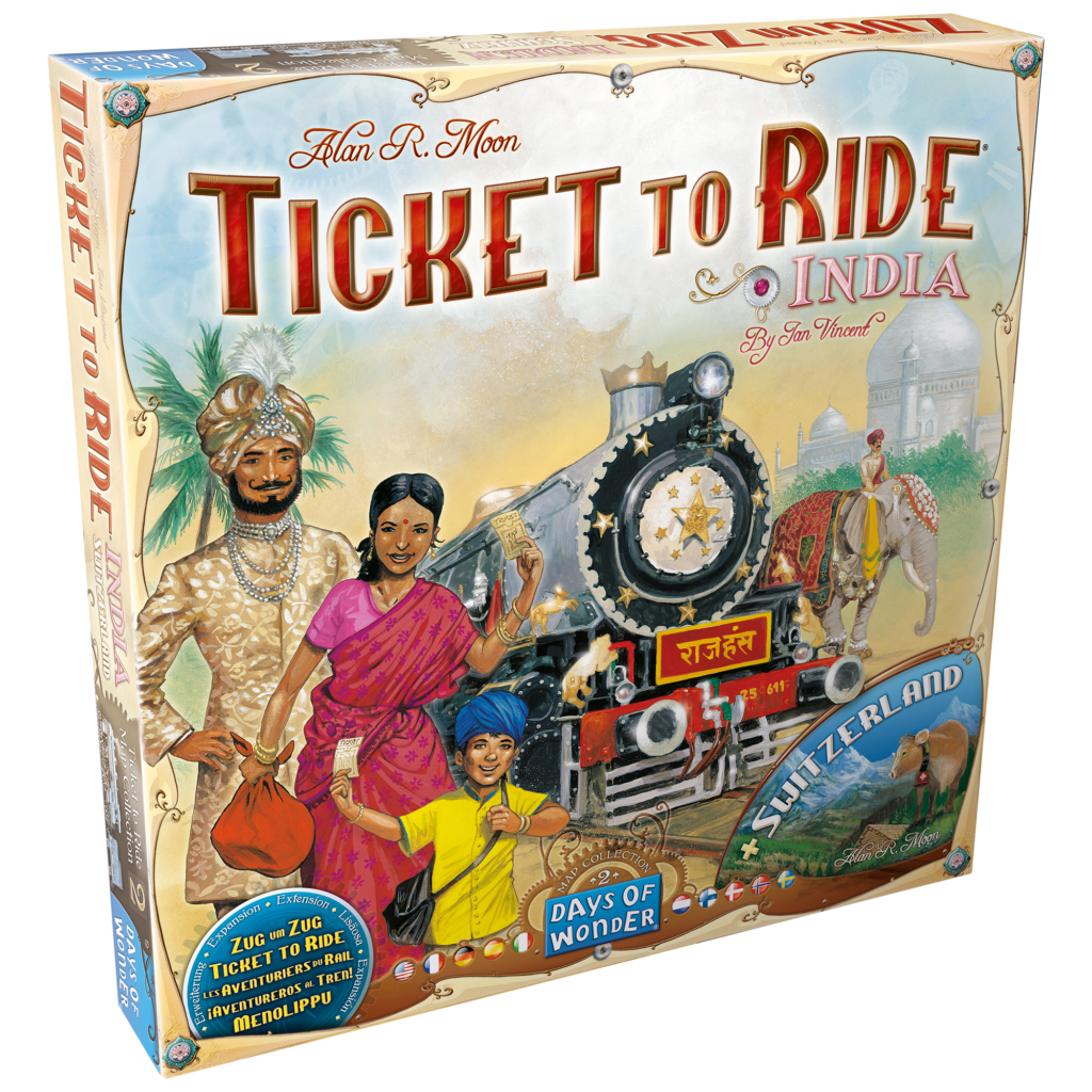 Ticket To Ride: Map Collection 2 - India & Switzerland Board Games Days of Wonder