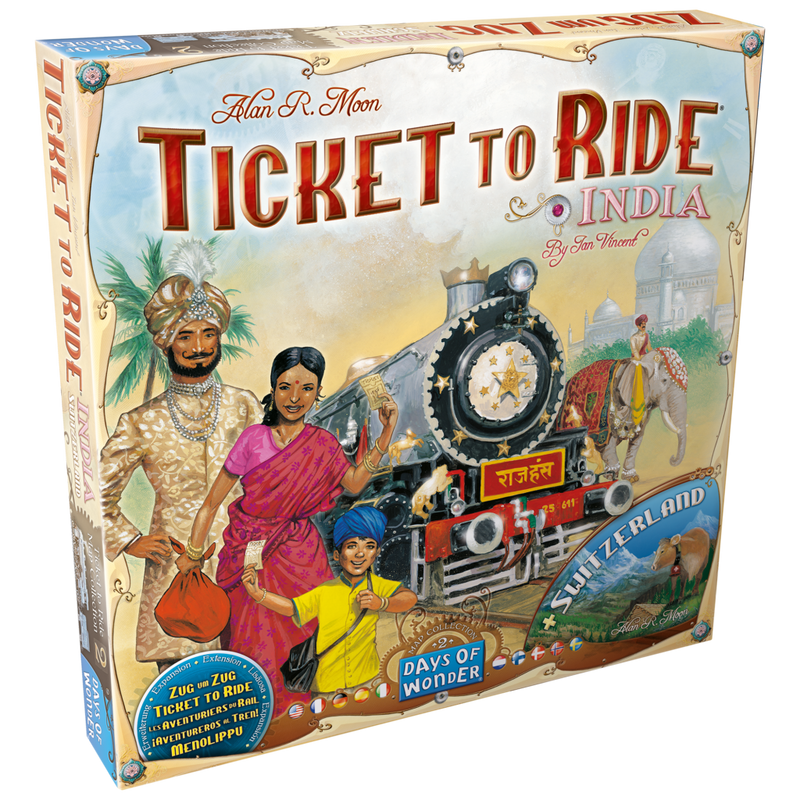 Ticket To Ride: Map Collection 2 - India & Switzerland Board Games Days of Wonder