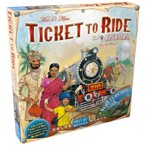 Ticket To Ride: Map Collection 2 - India & Switzerland Board Games Days of Wonder