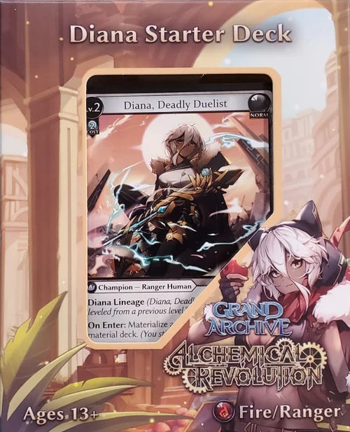 Grand Archive: Alchemical Revolution Starter Deck - Diana Grand Archive Sealed Weebs of the Shore   