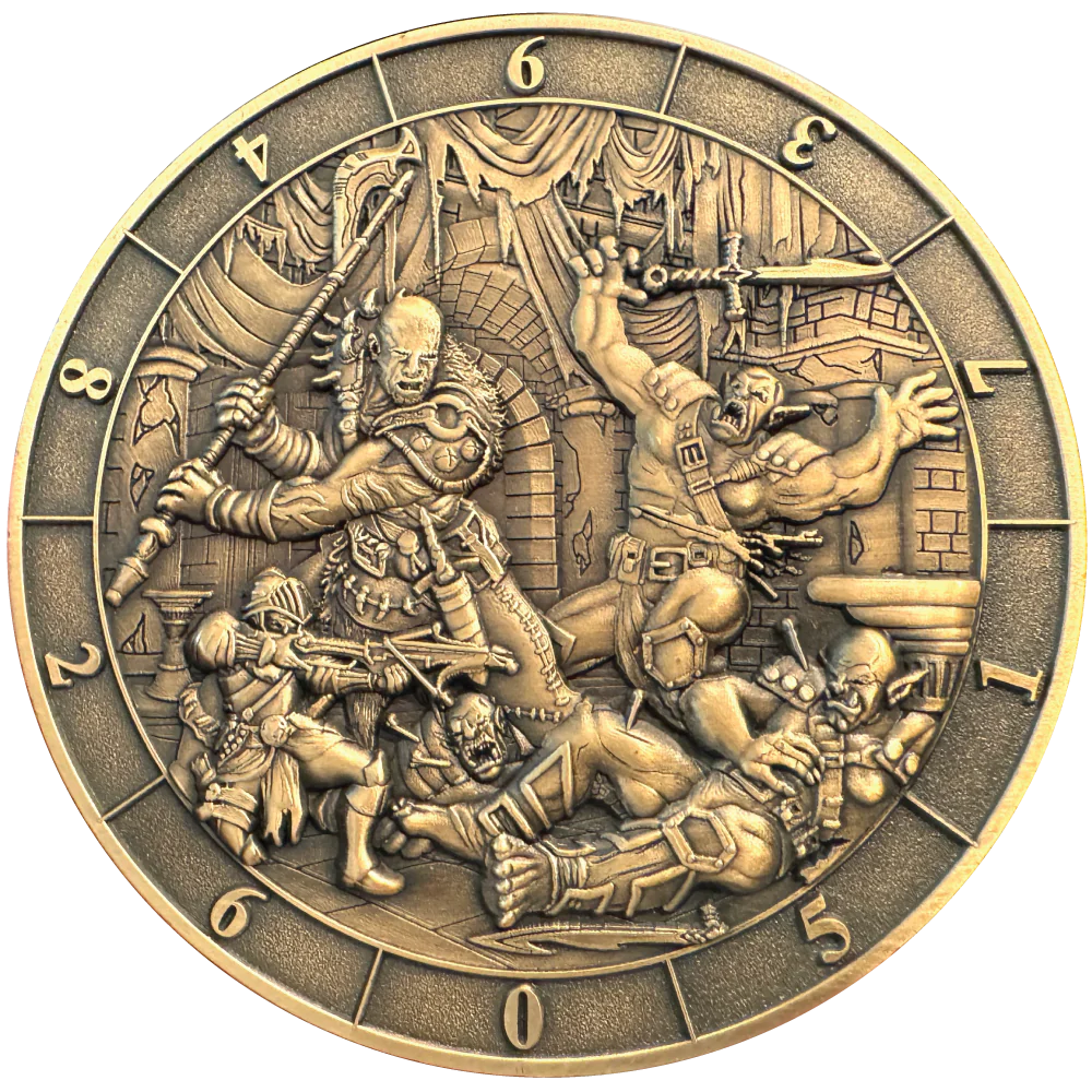 Goliath Coins: D10 Dice Coin - Battle Scene Dice & Gaming Accessories Goliath Coins
