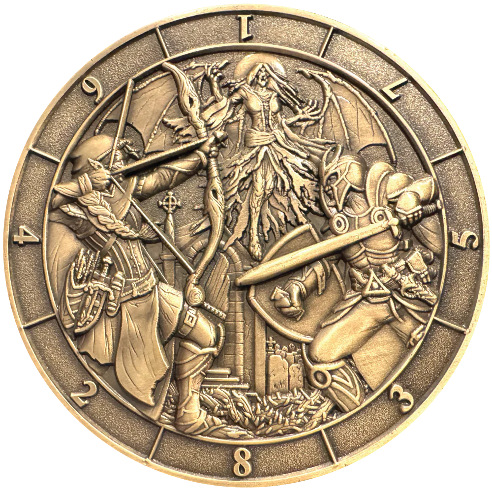 Goliath Coins: D8 Dice Coin - Battle Scene Dice & Gaming Accessories Goliath Coins