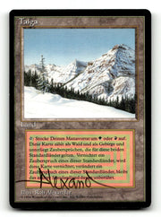 Taiga [Foreign Black Border] German (Artist Signed) - Scan (LB-007) High End MTG Single Magic: The Gathering
