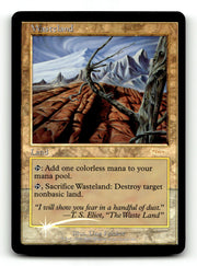 Wasteland [Magic Player Rewards 2001] - Scan (LB-016) High End MTG Single Magic: The Gathering