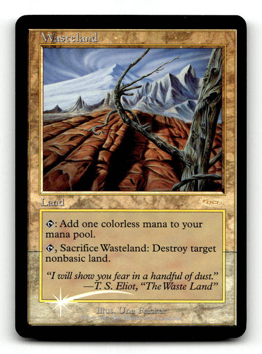 Wasteland [Magic Player Rewards 2001] - Scan (LB-016) High End MTG Single Magic: The Gathering