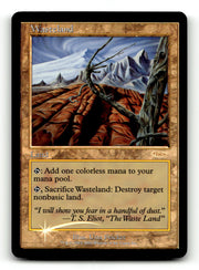 Wasteland [Magic Player Rewards 2001] - Scan (LB-014) High End MTG Single Magic: The Gathering